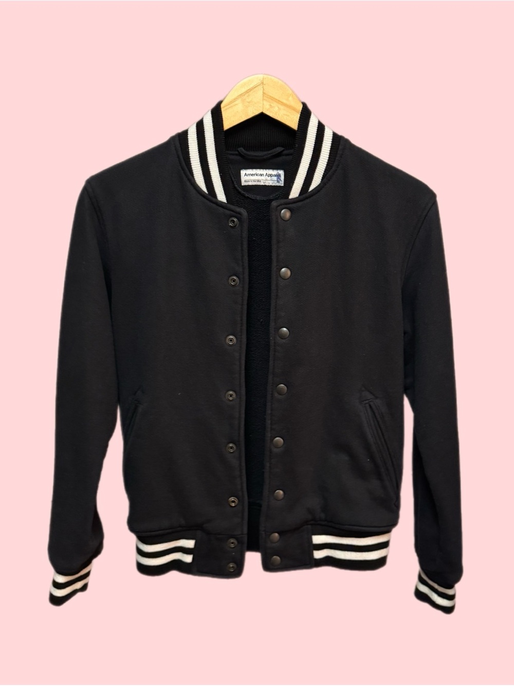 american apparel varsity bomber jacket